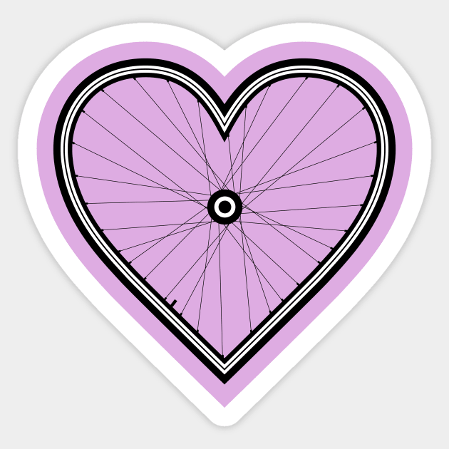 Valentine Love Bicycle Wheel Sticker by NeddyBetty